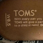 Toms  WO SIZE 8.5 BLACK WEDGE SHOES LACE UP PRINTED PATTERN INSIDE CLEAN Photo 8