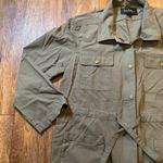 Nicole Miller Nicole Miller Utility Jacket Green Women's XL Zip and Snap Front Gather Waist Photo 2