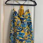 J.Crew Scalloped Yellow And Blue Floral Cami Photo 0