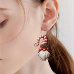 Festive Gnome Acrylic Earrings Photo 2