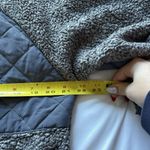 Womens Size XL Fleece Jacket Gray Blue Zip Pockets Winter Fall High Neck Photo 4