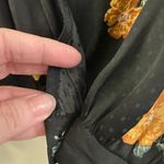 Madewell  Bubble Sleeve Wrap Top in Floating Florets, Black with Yellow Flowers Photo 5