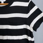 Time and Tru Cotton Black and White Striped Midi Shirt Dress Large Size undefined Photo 3