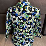 Dana Buchman  Colorful 3/4 Sleeve Button Down Shirt Size Medium Photo 3