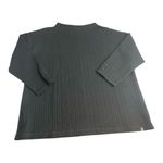 Talbots  Black Quilted Double Cloth Mock Neck Sweater 3X, Warm, Fall, Winter Photo 3