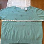 Kathie Lee Collection  Embroidered Short Sleeve Sweater Photo 3