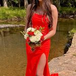 Clarisse  Prom Dress Orange Photo 0