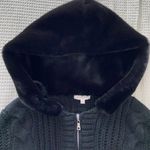 Hooded Knit Crop Sweater Size undefined Photo 3