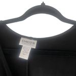 Chico's Travelers Women's Size 3 Large Black Slinky Wrap Midi Dress Photo 3