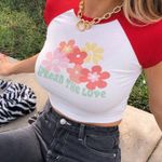 Princess Polly  Spread the Love Tee Baby Cropped Photo 0
