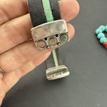 Lot of 4 Vintage Bracelets Turquoise Beaded Lot Stretchy And Magnetic Blue Photo 3