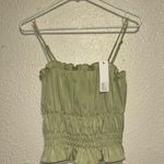 Sophie Rue Elegant Green Ruched Women's Top Photo 0