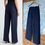 Good American Stripe Ponte Knit Wide Leg Trousers size 6/28 Photo 2