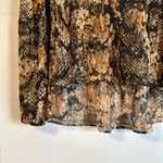 Free People  Out For the Night Top Black/Tan Size S Photo 6
