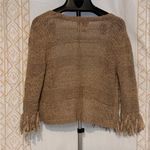 Ruby Rd  Sweater Cardigan with Fringe detail women’s size Large Petite Photo 2