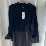 Saks 5th Avenue Saks Off 5th Black Long Sleeve Sheath Dress with Bell Sleeves Photo 1