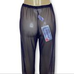 Zuliana Mesh Waist Tie Crop Beach Pants NWT Blue Size XL Photo 2
