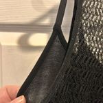 Eileen Fisher Eileen Fisher Sheer Hemp Herringbone Lace Crew Neck Dress Black Medium Slip Photo 2