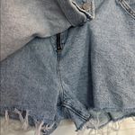 ZARA Stylish Denim Frayed Hem Denim Skirt Photo 1