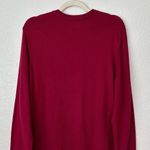 J.Jill Red Crewneck Long Sleeves Women’s Pullover Sweater Photo 6