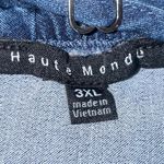 Haute Monde Denim Shorts Romper Photo 3