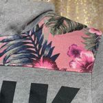 PINK - Victoria's Secret  Gray Tropical 1/4 Zip Pullover Sweater XS Photo 4