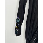 Lauren Moshi Beverly Hills Black Horse Boho Button Front Hoodie Shirt Small Photo 4