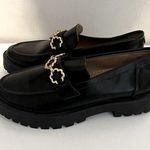 Sam & Libby Chunky Remi Platform Loafer Gold Chain Y2K 90s Style Size 9.5 NEW Photo 0