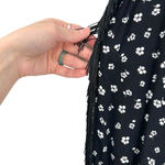 & Other Stories & Other Stories Pants High Waisted Fringe Pull-On Floral‎ Print Black Size US 2 Photo 4