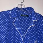 Ralph Lauren Lauren blue and white polkadot pajama top dress sleepwear Photo 1