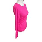 Athleta Fastest Track Long Sleeve Top Heather Pink Stretchy Sweat Women Size XS Photo 3