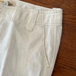 London Jean 100% Linen Chino Wide Leg Pants Jeans Mid Rise Size 4 Cream Preppy Photo 3