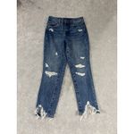 BLANK NYC  Womens Madison Distressed Crop Straight Leg‎ Jeans Size 25 Medium Blue Photo 3