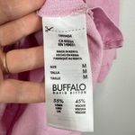 Buffalo David Bitton Pink Linen Blend Short Sleeve Button Up Shirt Boxy Relaxed Photo 6
