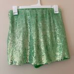 Show Me Your Mumu Green Sequin Mini Skirt with Built-In Shorts (Size S) Photo 1