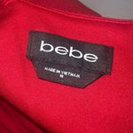 Bebe  Red Halter Stretch Knjt Knee Length Party Holiday Date Night Dress Size 10 Photo 9