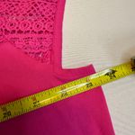 SheIn  Set/2 Crochet Top, Women's Pink Knit Blouse, Casual NWOT Short Sleeve XL # Photo 5