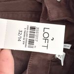 Loft Ann Taylor NWT Belted High Rise Wide Leg Jeans In Iced Espresso 32/14 New Photo 12