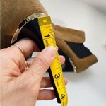 Burberry  brown suede peep toe ankle booties Photo 7