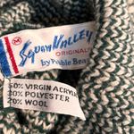 Vintage Squaw Valley Ski Lodge Knit Turtleneck Sweater Medium Wool Blend Green Photo 7