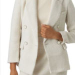 VERO MODA Women's Tweed Double-Breasted Blazer Size 4 EUC Photo 0