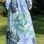 Vintage Y Not Hawaii Women’s Hibiscus Monstera Floral Mu’umu’us Dress Size XL Photo 13