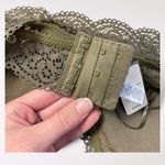 American Eagle Aerie Green Wildflower Lace Padded Halter Bralette Size M NWT Photo 8