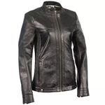 NWT Milwaukee Leather SFL2855 Black Motorcycle Jacket Ribbed Womens Small Photo 5