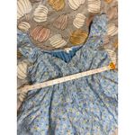 NWOT Mine Short Sleeve Light Blue Floral Blouse Size Small Flowy Lightweight Photo 2