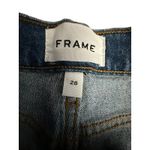 Frame Le High Straight Jeans Blue Denim Sz 28 Cropped Denim Snakeskin #T2-1 Photo 4