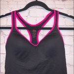 PINK - Victoria's Secret 🇺🇸 VS Pink Yoga Black & Pink Trim Push Up Cami Photo 1