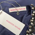 Rebecca Taylor NWT -  Silk Twilight Embellished Top - Size 2 Photo 8