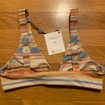 Skatie Multicolor Striped Bikini Top Photo 1