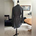 Bebe Gray Robe With Tie Belt For Women Size L Photo 3